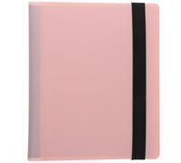 Healifty Collector Card Album Organizer with PP Pages for Game Sports Football Baseball Cards Multi-Functional Ticket and Photocard Holder for Collectors and Gaming Enthusiasts Pink