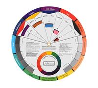 Healifty Colour Wheel Color Board Chart Artist Color Guide Wheel for Pigment Palette & Nail & Interior Design & Tattoo