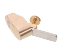 Healifty Compact Violin Plane Metal Material and DIY Woodworking Projects Mini Hand Planer Tool Edge Retention and Golden Finish for Violin Repair Suitable for Professional Luthiers
