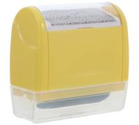 Healifty Confidential Identity Protection Roller Stamp Large Yellow with 3 Refill Inks Wide Security Stamp for Office Privacy and Identity Theft Prevention