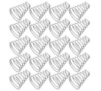 Healifty Conical Compression Spring Corrosion Resistant Stainless Steel 20pcs 0.8mm Wire Diameter 8mm Upper Diameter and Compact Design for Flashlight Battery Terminal Contact for Small