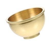 Healifty Copper Water Cup Water Offering Cup for Temple Holy for Home Small Metal Ritual Bowl 1.73 X 1.73 X 0.98 in