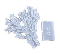 Healifty Coral Shape Mold Crystal Epoxy Mold Silicone Mold Easy to Separate for DIY Desktop Ornament Making