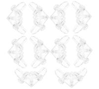 Healifty Corner Brackets Reinforcement Clips L Shaped 3-4mm Panels 10pcs for Acrylic Stable and Reliable and Display Boxes Home Decoration
