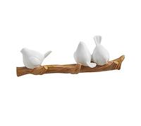 Healifty Creative Bird Wall Hook Charming Resin Coat Hanger for Key Hat Coat Sturdy Wall Mounted Single Hook for Entryway Hallway Garden Decor