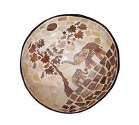 Healifty Creative Natural Coconut Shell Storage Bowl for Home Multipurpose Candy and Nuts Container Unique Handmade Key Holder Snack Tray Eco Friendly Decorative Dish
