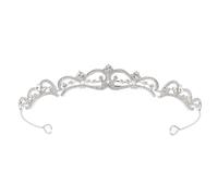 Healifty Crown Wedding Tiara Bride Headband 6.29x5.31x0.79in Rhinestone Detail Smooth Shining Surface Elegant Delicate Hair Accessories for Women Wedding