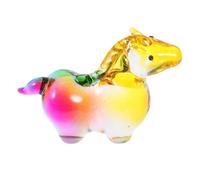 Healifty Crystal Horse Figurine Realistic Sculpture with Brilliant Light Reflection Versatile Home Office Decor for Horse Lovers Artistic Animal Ornament for Living Room Display