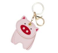 Healifty Cute Animal Pu Leather Keychain, Car Key Pendant with Multi-pig Design, Bag Charm Accessory for Women, Cartoon Key Ring Decor