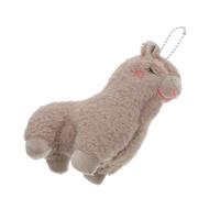 Healifty Cute Plush Alpaca Keychain Pendant Soft Animal Charm for Bags Phones and Backpacks Versatile Hanging Ornament for Boys and Brown Alpaca
