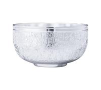 Healifty Decorative Bowl Easy to Clean for Home Tableware Elegant Silver Alloy Multi-Function and Festive Occasions for Party Food Serving