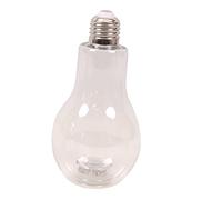 Healifty Decorative Light Bulb Bottle Plastic Micro Landscape Prop with Mode LED Lighting for Home Decor and Gift