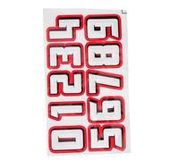 Healifty Decorative Number Helmet Stickers Large Softball Hockey Football Reflective Vinyl Sports Helmet Number Decals for Training and Competition