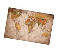 Healifty Delicate Vintage World Map Tapestry Wall Hanging Tapestry for Living Room Home Kitchen