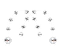 Healifty Disco Ball Decor Strings of Hanging Mirror Disco Balls for Party Xmas Wedding Birthday Reflective for Ceiling Hanging Decoration