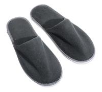 Healifty Disposable Slippers 6 Pairs Non-Slip Breathable Coral Fleece Home Guest Slippers for Hotels Parties 11.42 X 4.33 Inch