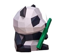 Healifty DIY Animal Paper Model Cute Panda Origami Geometric Decoration for Home Premium Paper Craft Engaging Family Activity for Creativity