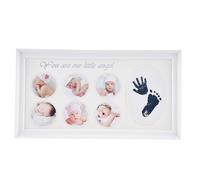 Healifty DIY Footprint Photo Frame for Newborns Fine Craftsmanship and Delicate Details, Made Board Material, for Household Decoration, Handprint and Footprint Keepsake Frame