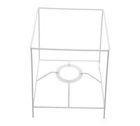 Healifty DIY Metal Lampshade Frame Square with Holder Bracket Sturdy Lamp Shade Adapter for Pendant Table Floor Light Fitting Creative Wire Light Cover Guard