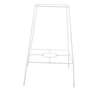 Healifty DIY Metal Lampshade Frame with Lamp Holder Sturdy Wire Cage Pendant Light Bracket for Table Lamps and Chandeliers White High Easy Assembly and Flexible Lighting Design