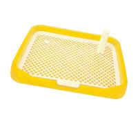 Healifty Dog Potty Tray Indoor Removable Plastic Puppy Training Pad Holder Yellow for Comfortable Home Use