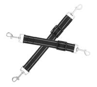 Healifty Dog Safety Clip with Double Ended Collar Backup Connector 2pcs Nylon Adjustable Quick Release Buckle and Swivel Snap Hooks for Small and Medium Dogs during Morning and Evening