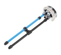 Healifty Double Button Toilet Tank Push Button Toilet Tank Accessory with Rods, Easy to Install Made of Abs and Stainless Steel Random Color Suitable for Home and Hotel Bathrooms