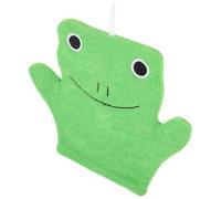 Healifty Double-sided Shower Mitt for Skin Exfoliation and Back Scrubbing 8x7 Inch Bath Accessory Soft Texture Suitable for Ages
