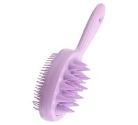 Healifty Double Sided Silicone Scalp for Women with Handle and Shampoo Brush Lightweight and Easy to Store Shower Scrubber with Wide Fine Tooth Design for Hair Detangling