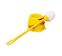 Healifty Duck Brush Toilet Set with Long Handled Toilet Brush and Stand, Featuring Thorough Scrubbing and Cute Bathroom Accessories for Everyday Use, for Boys and Girls and Adults Bathroom