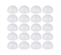 Healifty Educational Toy 50pcs Foam White Semicircle Balls for Children DIY Craft Projects and Flower Arrangement, Can be Glued for Creative Crafting and Decorative Uses