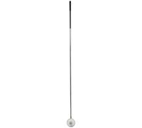 Healifty Egg Picking Tool with 1.5M Telescopic Black Rod and Small Round Head - Ergonomic Poultry Egg Collector for Farm Chicken Coop and Nut Gathering