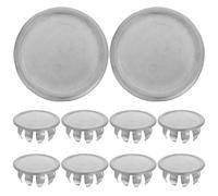 Healifty Electrical Box Knockout Seal Caps with Corrosion and Wear Resistance round Stainless Steel 10pcs for Home and Workshop Use