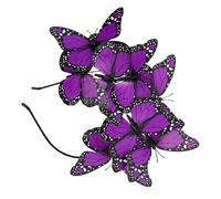 Healifty Elegant Butterfly Headband and Versatile for Women and Girls, Plastic Material with Charming Butterfly Shape, Easy to Use for Different Occasions like Tea Party and Events
