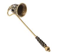 Healifty Elegant Rhinestone Flower Candle Snuffer Extinguisher Tool for Household Use Wide Head Design for Putting Out Suitable for Deep Jars Candle Lovers and Home Decor