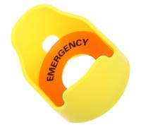 Healifty Emergency Stop Switch Cover Button Protector Safety Shield Protective Guard for Industrial Pushbutton, Universal Small Size Stop Button Cover for Accident Prevention