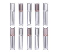 Healifty Empty Refillable Lip Gloss Tubes Portable Lightweight Lip Balm Bottles 10pcs Gloss Containers for Beginners and Professional Makeup Artists