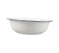 Healifty Enamel Footbath Vintage Porcelain Bowl for Foot Spa and Face Washing Basin for Home Use