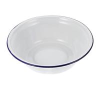Healifty Enamel Pie Plate 8.66 Inch Round Deep Baking Dish Oven Safe Vintage Design for Pies Cakes Roasting Kitchen Cookware