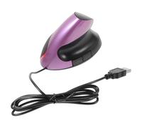 Healifty Ergonomic USB Mouse for Laptop with Wrist Support and Adjustable 5-button Design, Purple Abs Material Computer Mouse for Work and Repetitive Strain Injury Prevention