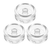 Healifty Fermentation Weights: 3pcs Heavy Glass Fermenting Stones with Easy-grip Handle Compatible with Wide Mouth Mason Jars for Sauerkraut Kimchi