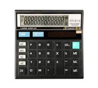 Healifty Financial Calculator Accounting Calculator Ct-512 Abs Black for Office and School Lightweight Portable
