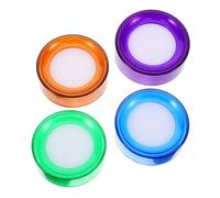 Healifty Finger Wetting Tool Sponge Cups Plastic and Sponge Material 4pcs Easy to Clean and Improve Work Efficiency for Fingers for Financial Operations and Stores