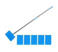 Healifty Fish Tank Cleaning Brush with Long Telescopic Handle for No Dead Angle Cleaning, Blue Metal and Sponge Aquarium Scrubber Tool Suitable for Home Use and Professional Aquariums