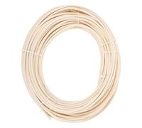 Healifty Flat Rattan Material for DIY Wicker Repair and Weaving High Strength Flexible Cane Webbing for Chair Basket Furniture Crafting Round Natural Woven Rattan for Home Decor and Garden