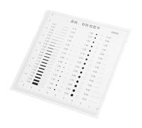 Healifty Flaw Detection Film Ruler Defects Transparency Measuring Ruler Precision Flaw Detection Crack Width Gauge Plastic High Precision Quick Measurement for Manufacturing Onsite