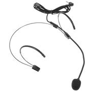 Healifty Flexible Lightweight Headset Microphone for Teachers and Presenters Ultra-thin Wired Headworn Mic with Construction Comfortable Two-ear Design for Voice Amplifiers and Live