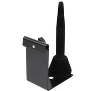 Healifty Flute and Saxophone Wall Mount Hanger, Dual-use Flute and Clarinet Bracket, Black Metal Saxophone Display Rack for Wind Instrument Storage and Music Room Organization