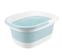 Healifty Foldable Home Foot Soak Bucket Plastic Foot Massage Basin Leak-Proof Design Relax the Suitable for Home and Travel Use