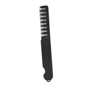 Healifty Folding Oil Comb for Men Compact Travel Black Smooth Fine Teeth for Beard Grooming and Hair Styling The Go